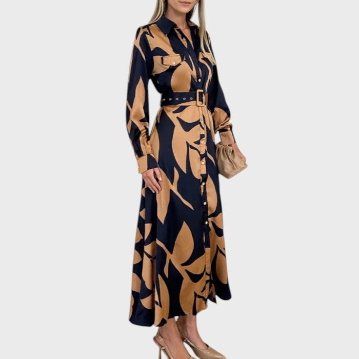 LYDIA | Rochie midi cu nasturi