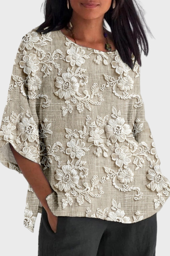 LORENA | Top cu imprimeu floral
