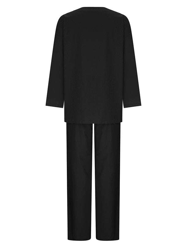 LARISA | Set bluză și pantaloni largi