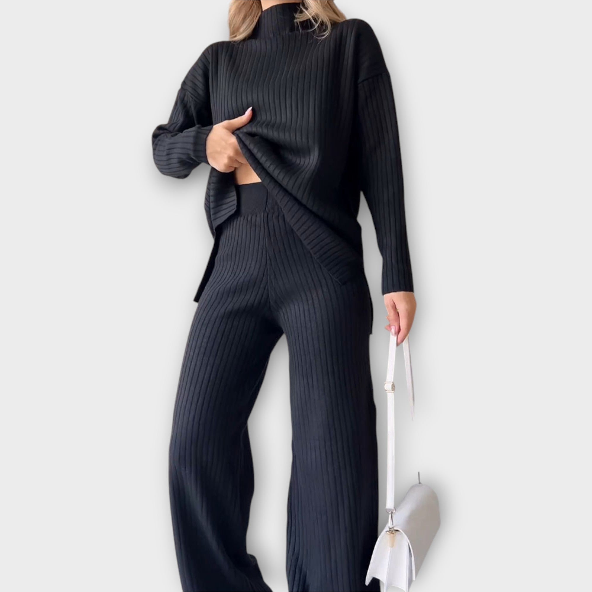 ANDREEA | Set tricotat cu croială lejeră