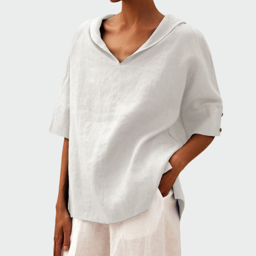 LARISA | Bluză lejeră din in