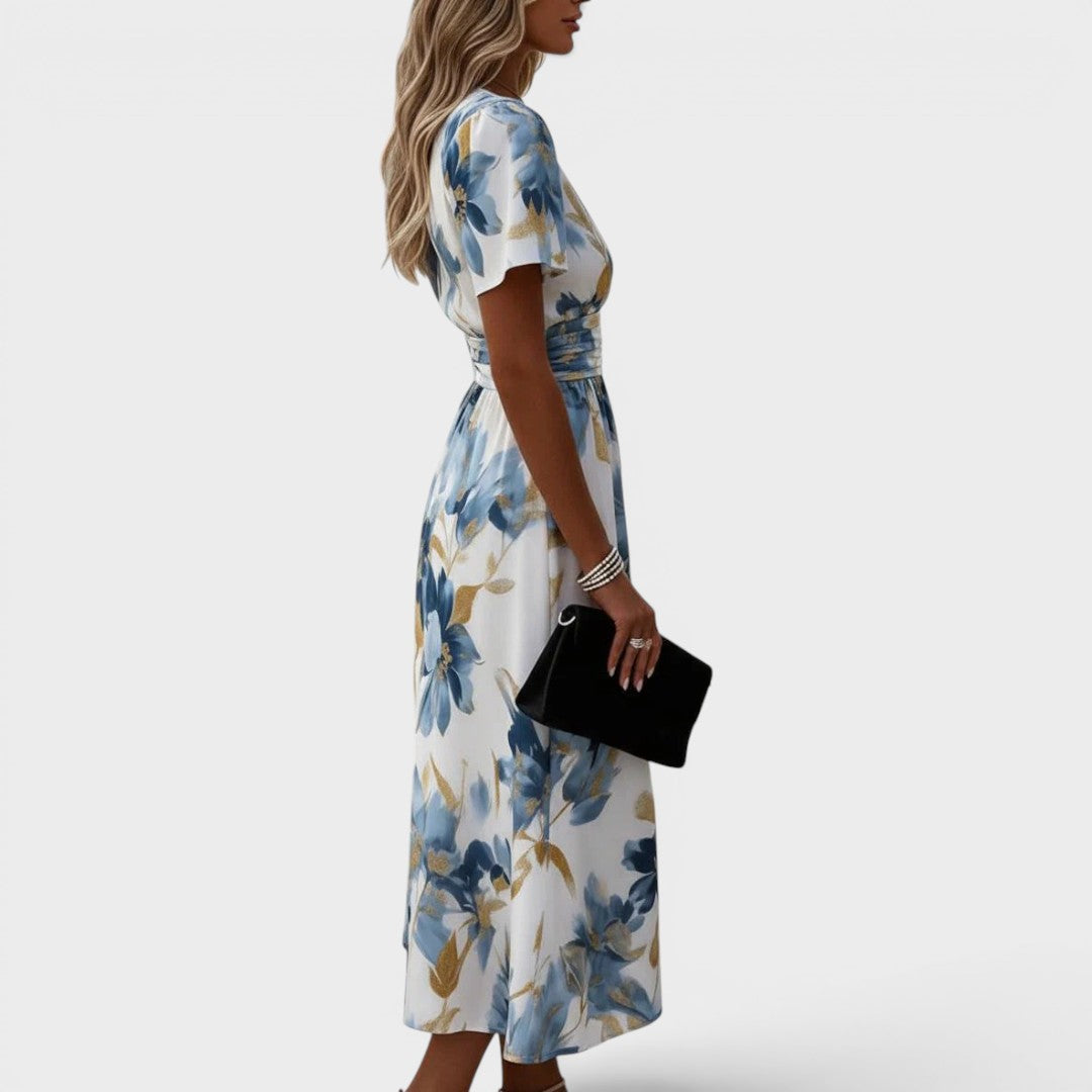 ELARA | Rochie midi cu imprimeu floral