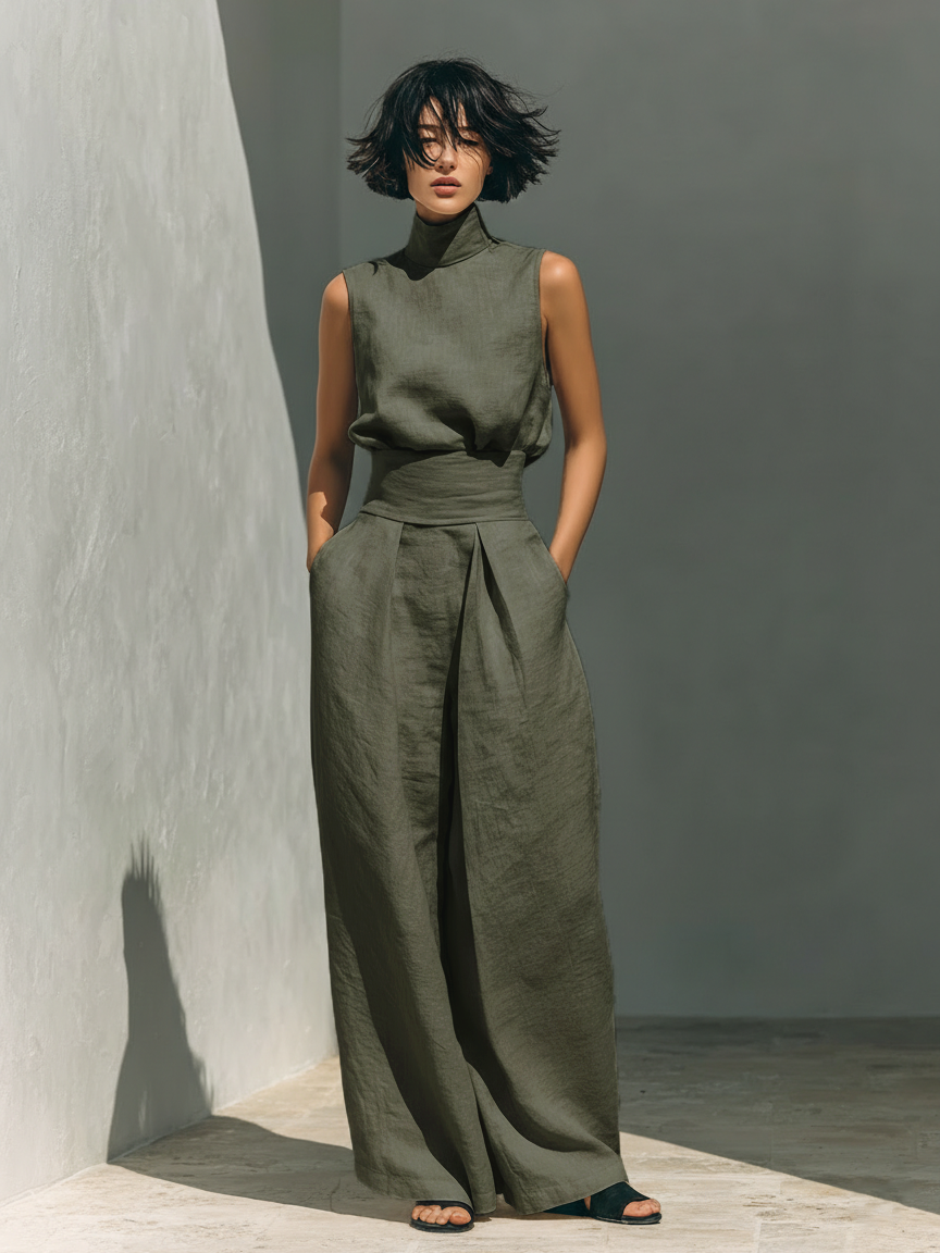 LILIANA | Compleu cu pantaloni largi