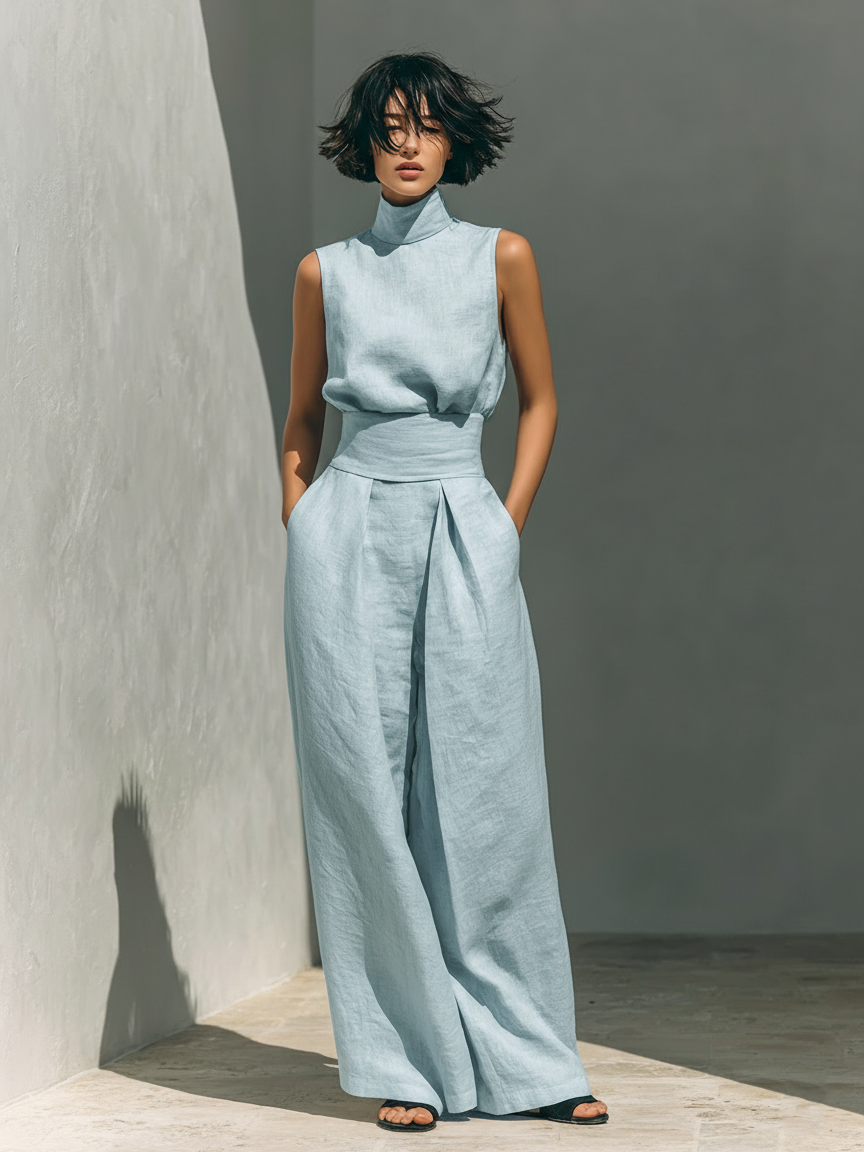 LILIANA | Compleu cu pantaloni largi