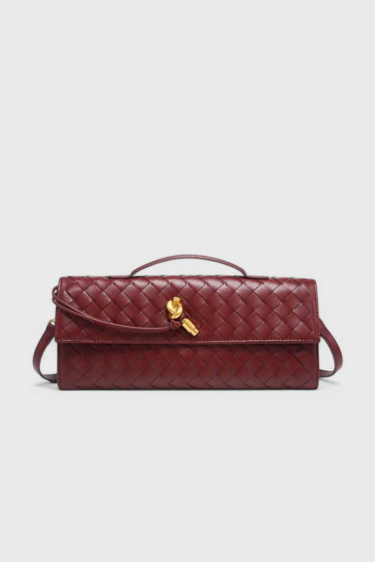 MELANIE | Geantă clutch cu nod auriu