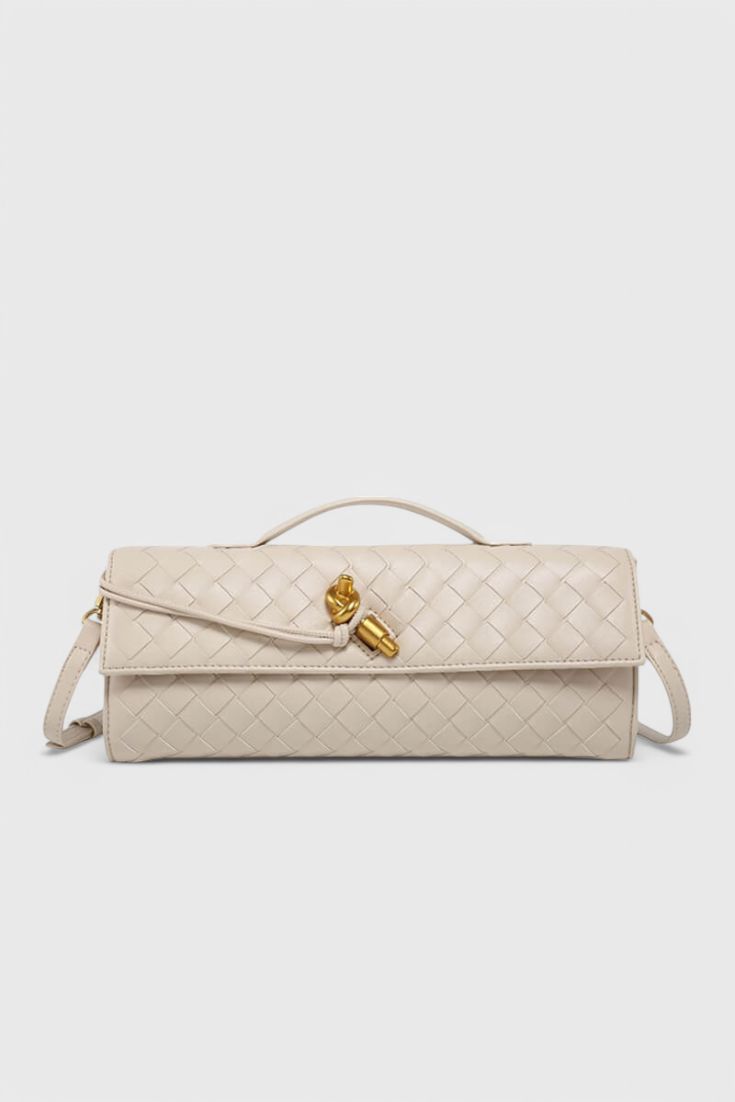 MELANIE | Geantă clutch cu nod auriu