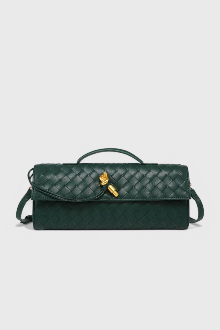MELANIE | Geantă clutch cu nod auriu
