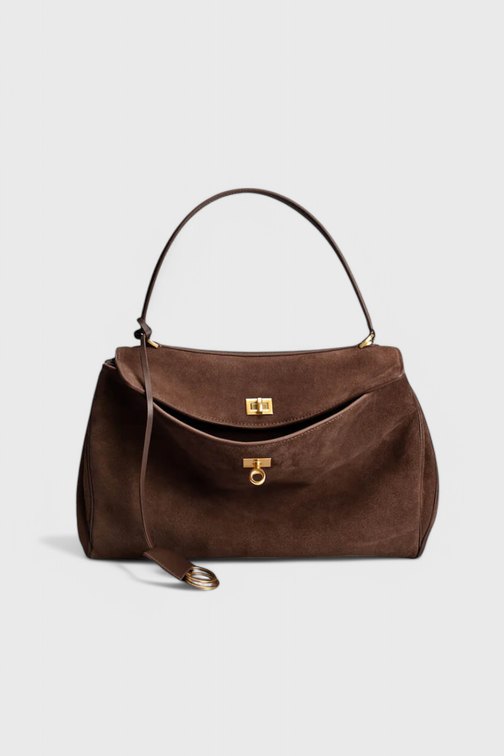 CRISTINA | Geantă de umăr din suede
