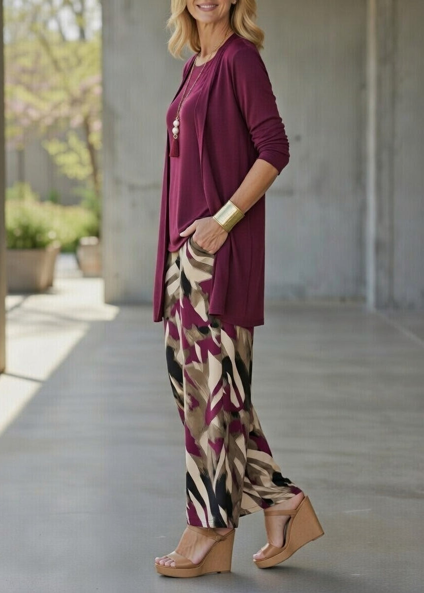 TAYLOR | Set cu pantaloni imprimați