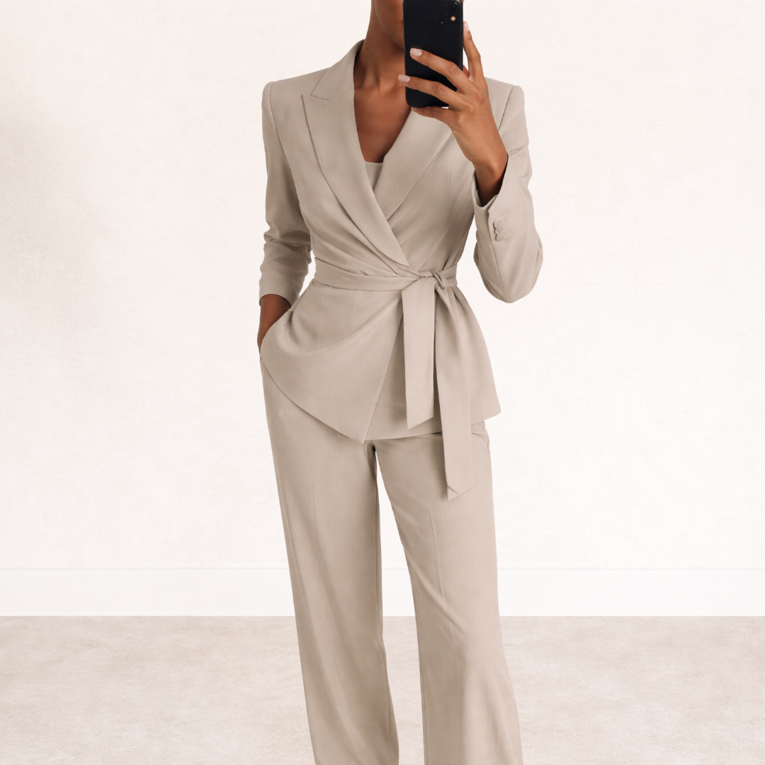 WERONIKA | Costum cu pantaloni largi