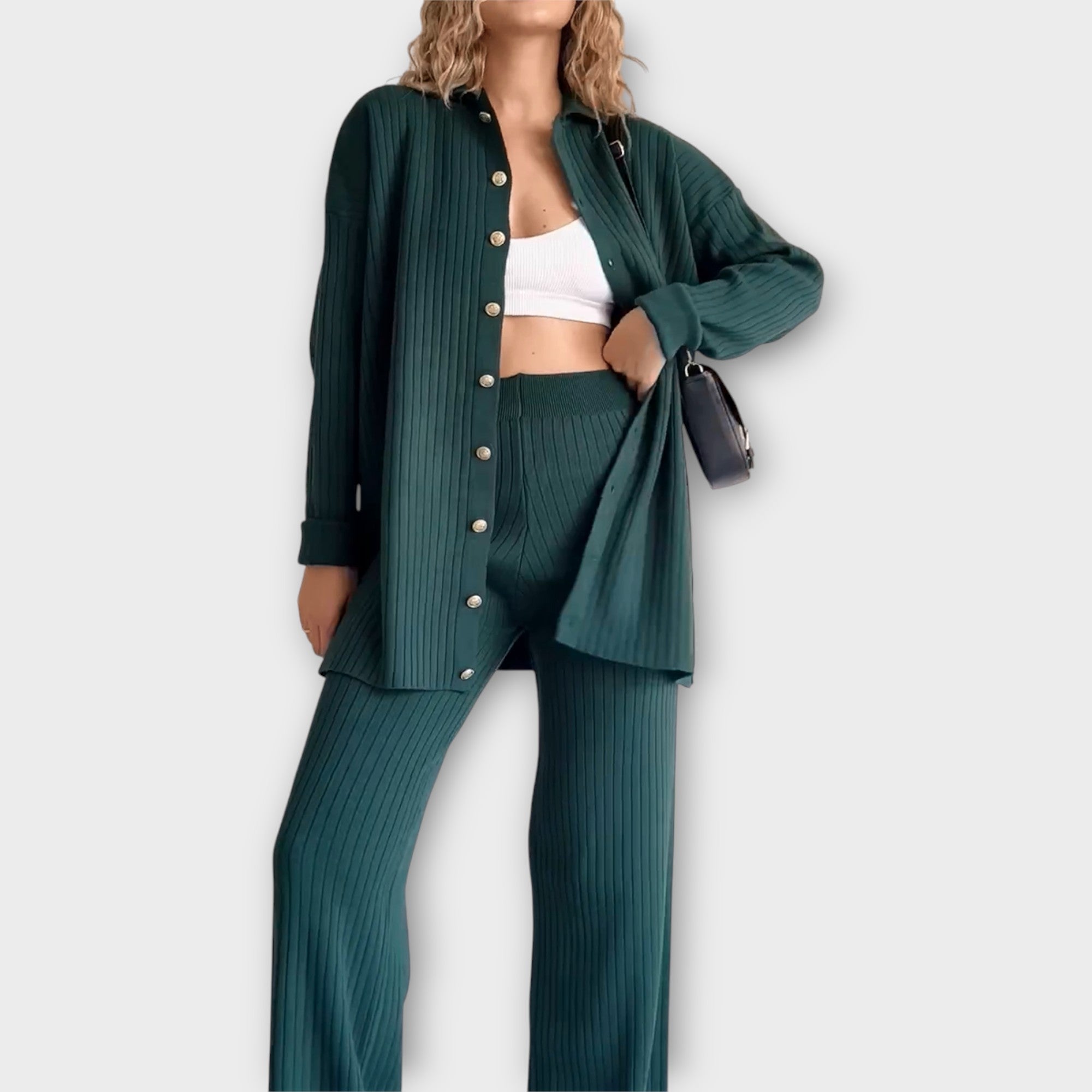 PAULA | Set cu detalii rib