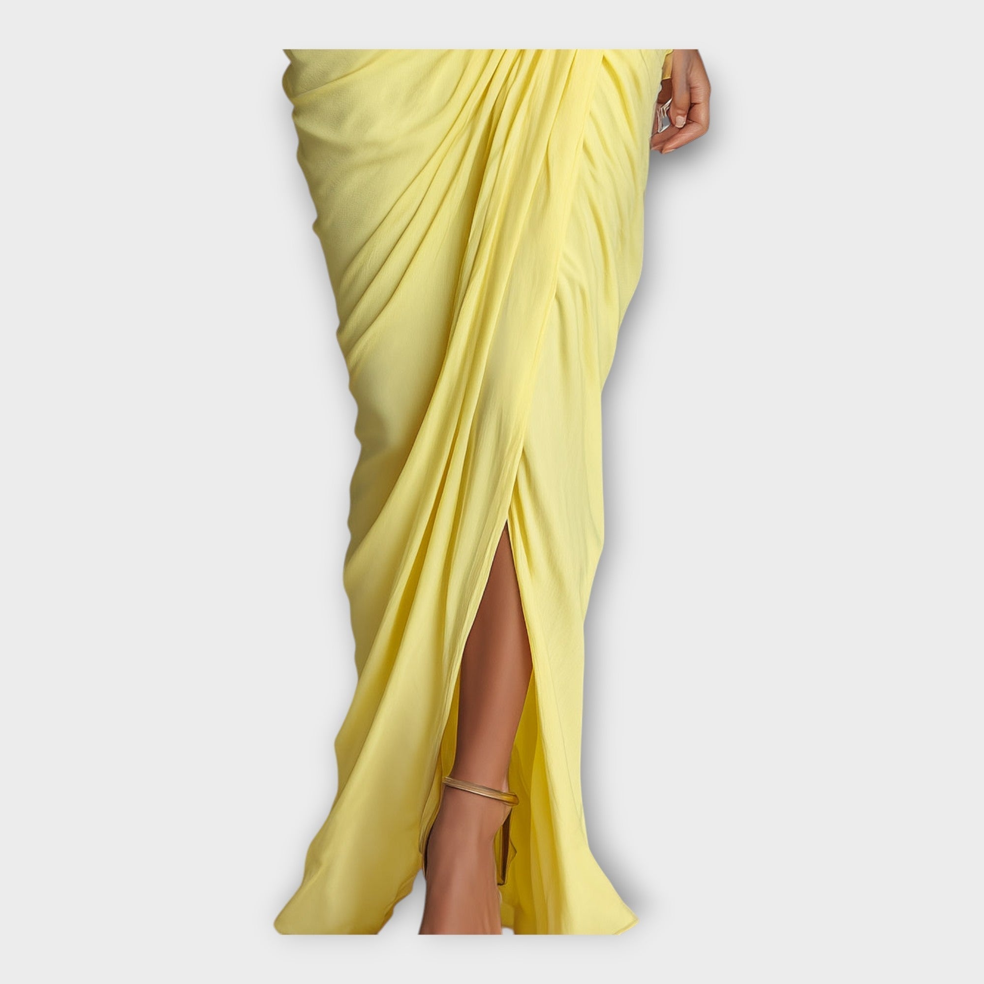 DIANA | Rochie lungă cu pliuri