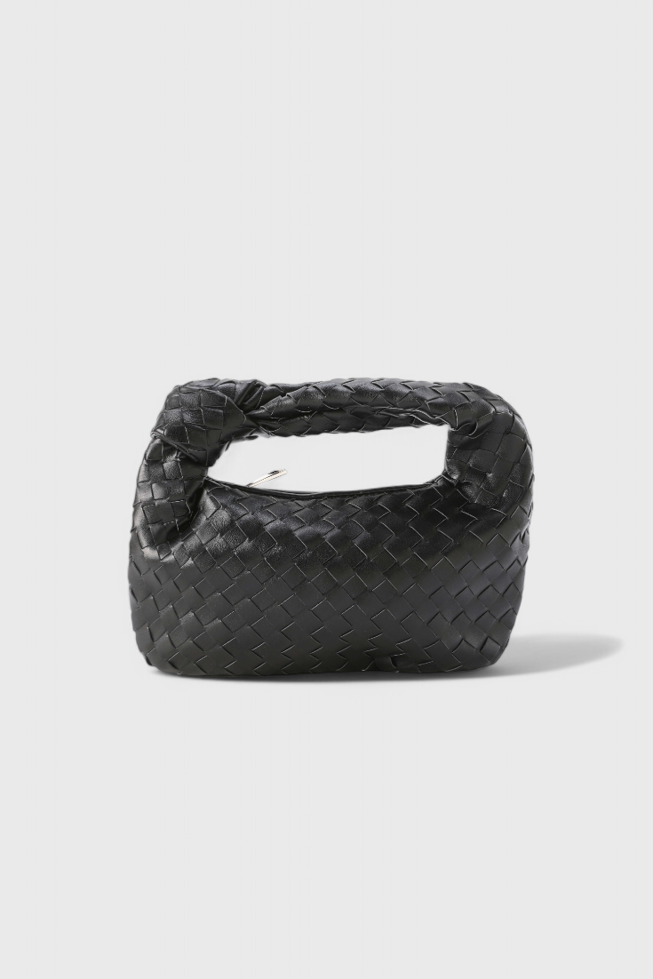 SIMONA | Geantă satchel împletită mini