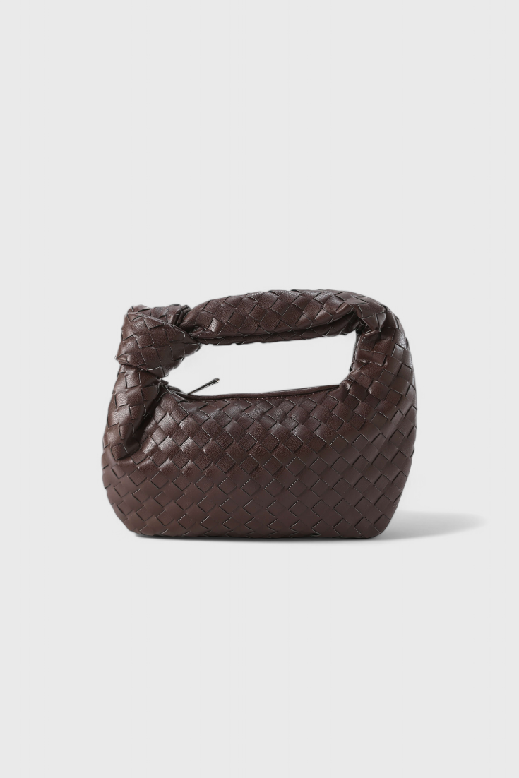 SIMONA | Geantă satchel împletită mini