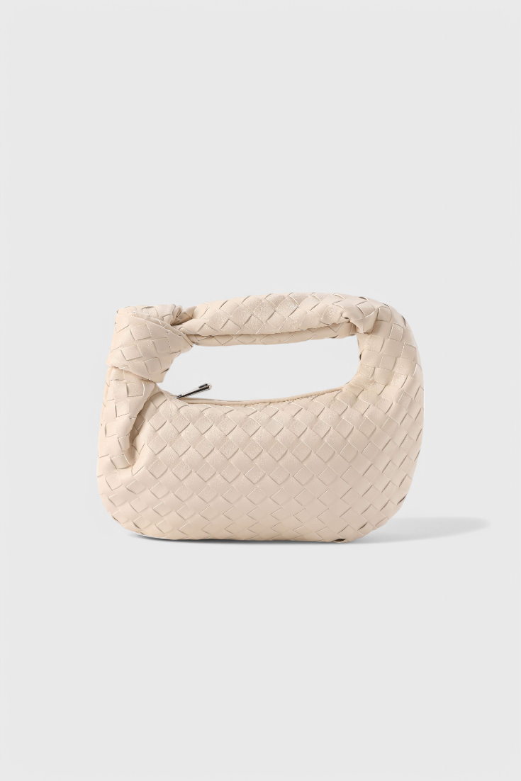SIMONA | Geantă satchel împletită mini