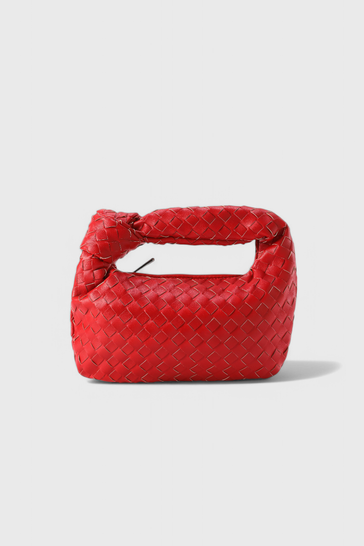 SIMONA | Geantă satchel împletită mini