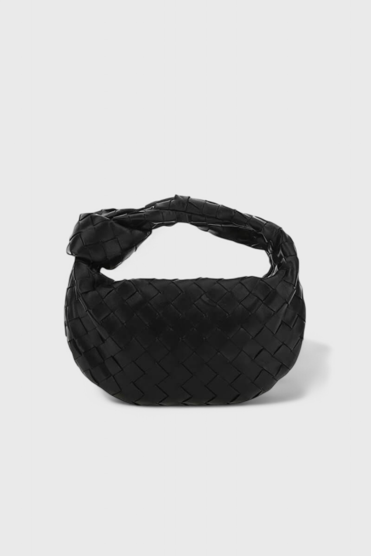 SIMONA | Geantă satchel împletită mini