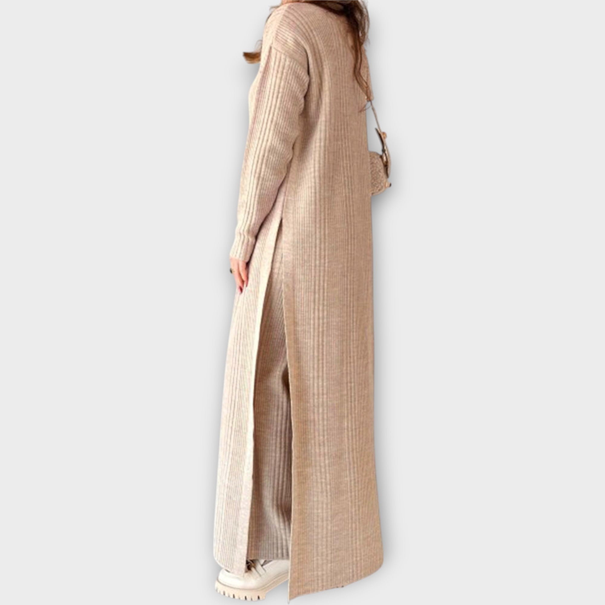SILVIA | Rochie maxi tricotată