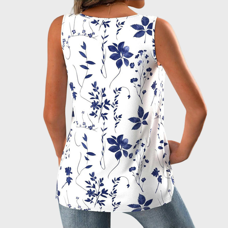 LORENA | Top fără mâneci floral