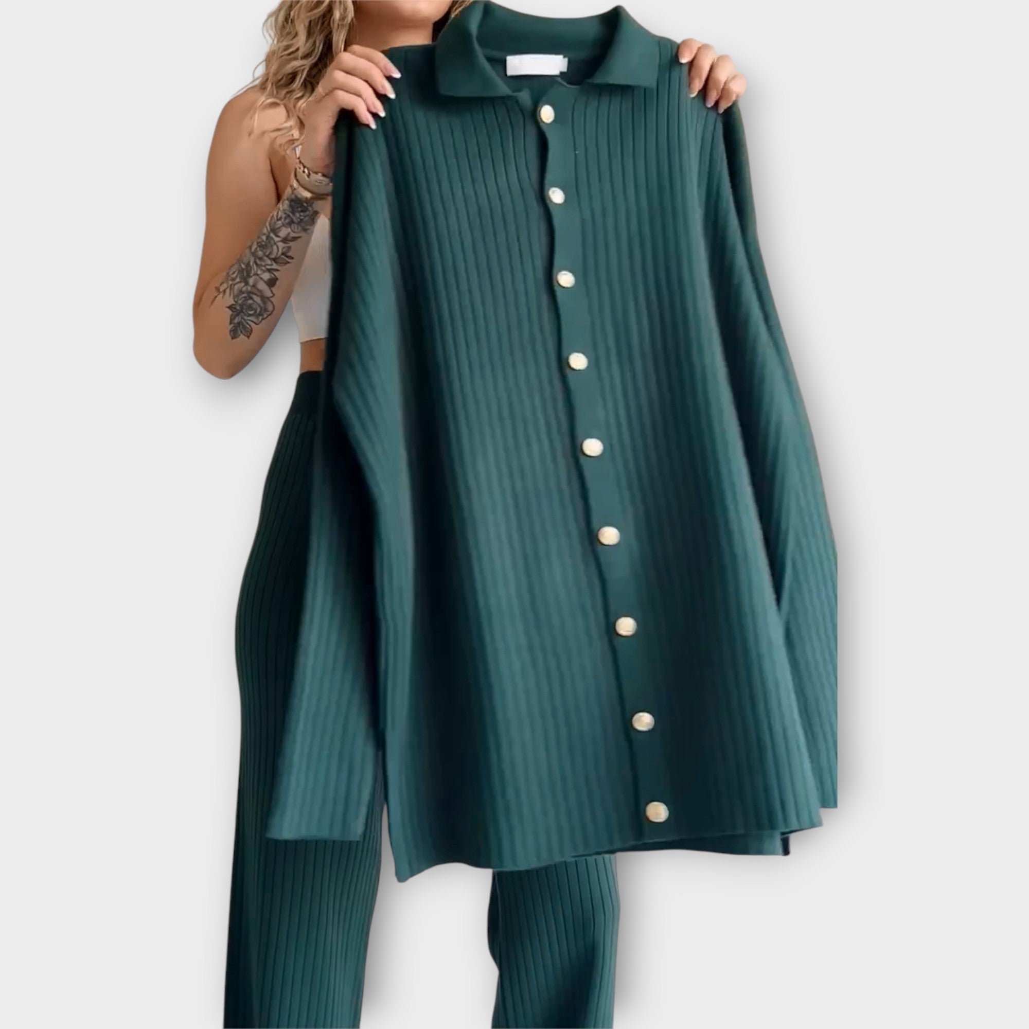 PAULA | Set cu detalii rib