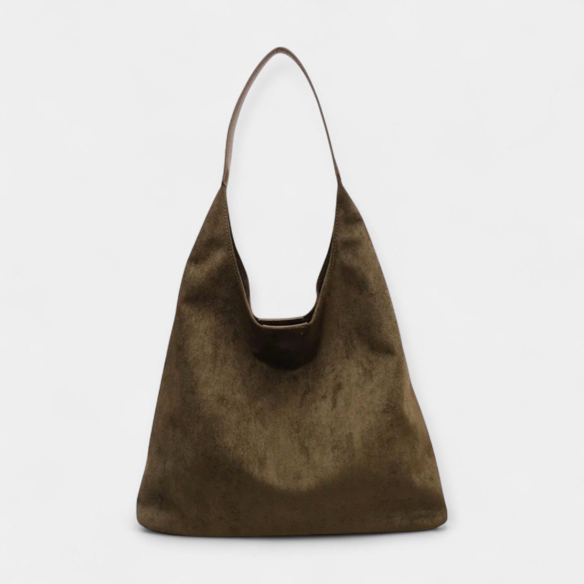 PAULA | Geantă hobo din suede