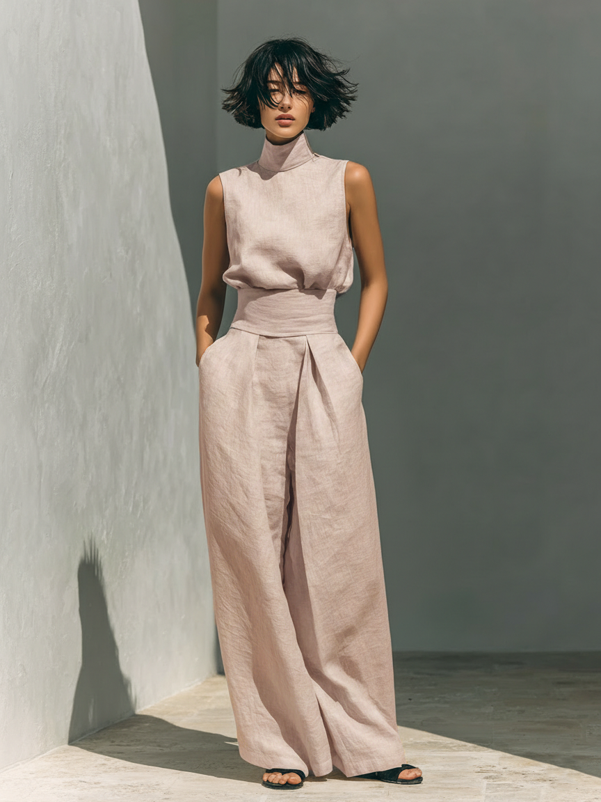 LILIANA | Compleu cu pantaloni largi