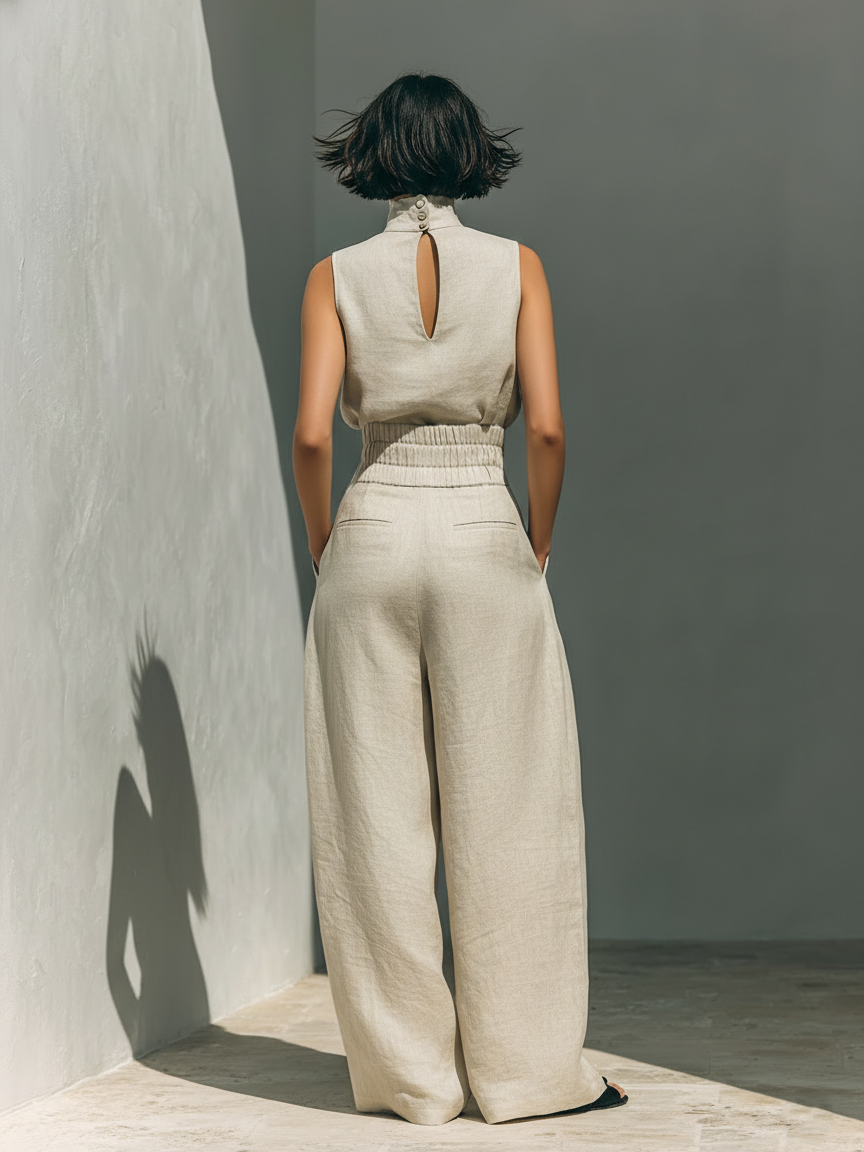 LILIANA | Compleu cu pantaloni largi