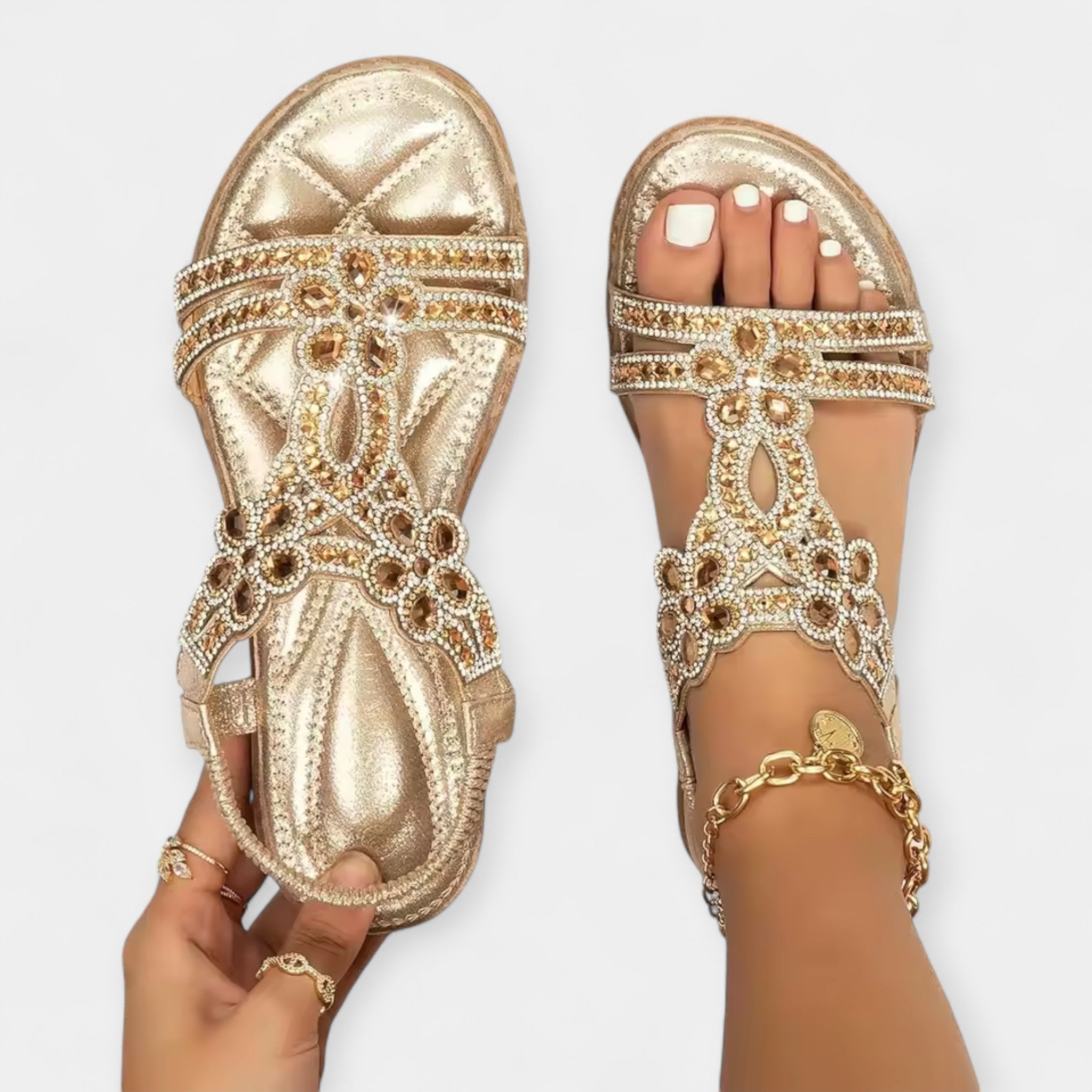 CORINA | Sandale ortopedice stil etnic