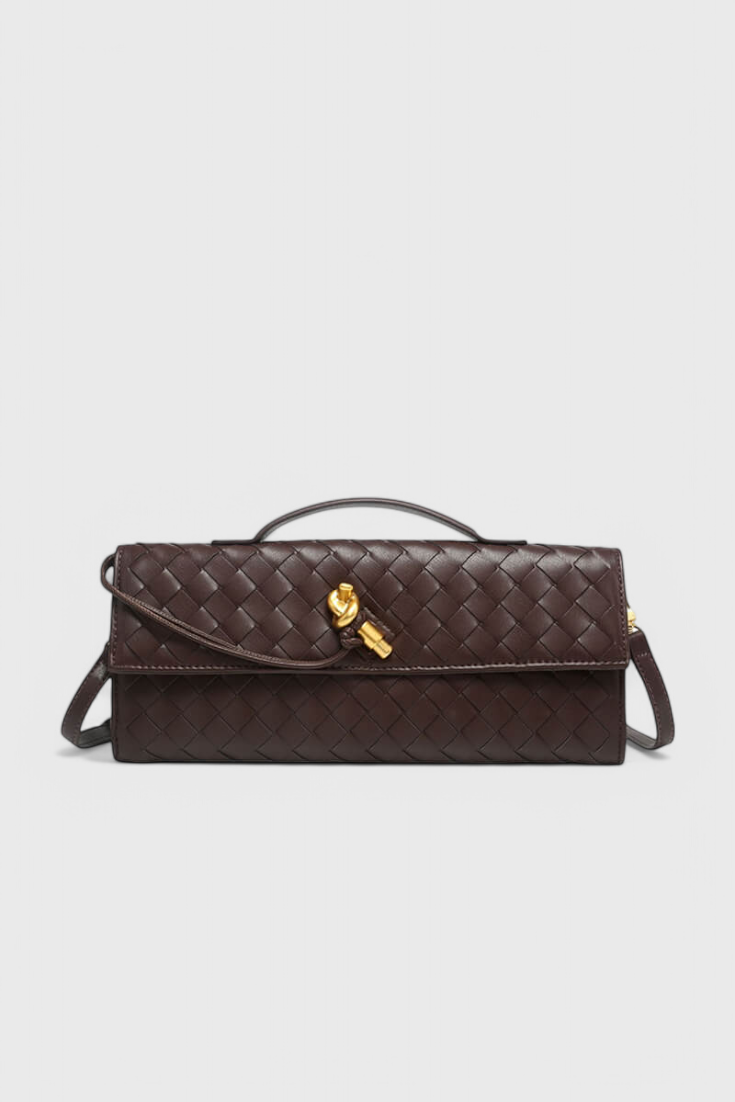 MELANIE | Geantă clutch cu nod auriu