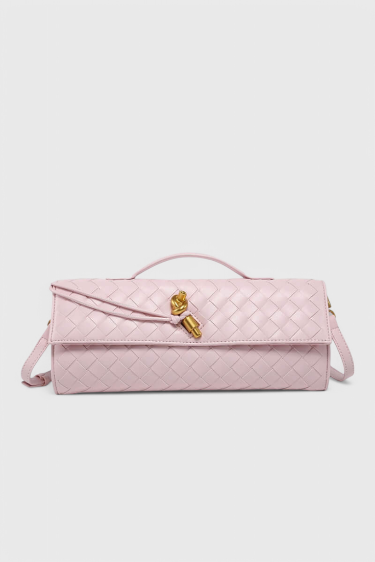 MELANIE | Geantă clutch cu nod auriu