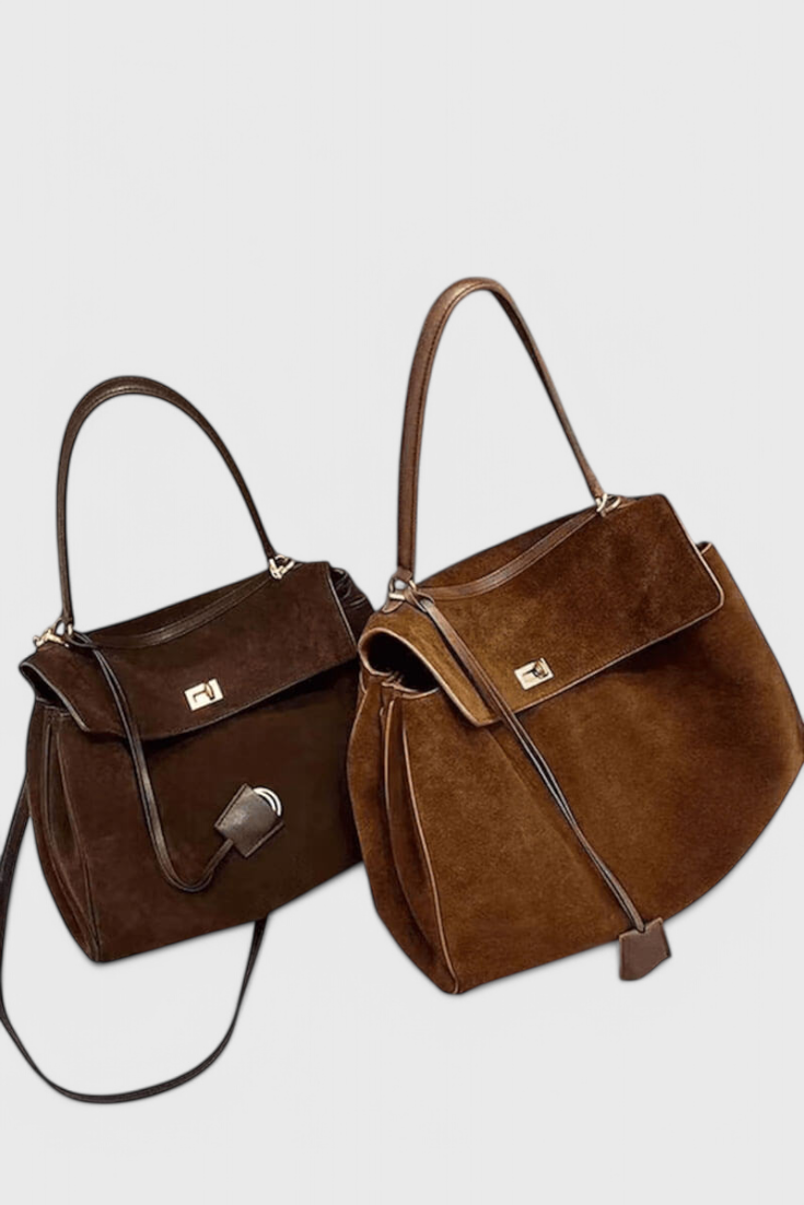 CRISTINA | Geantă de umăr din suede