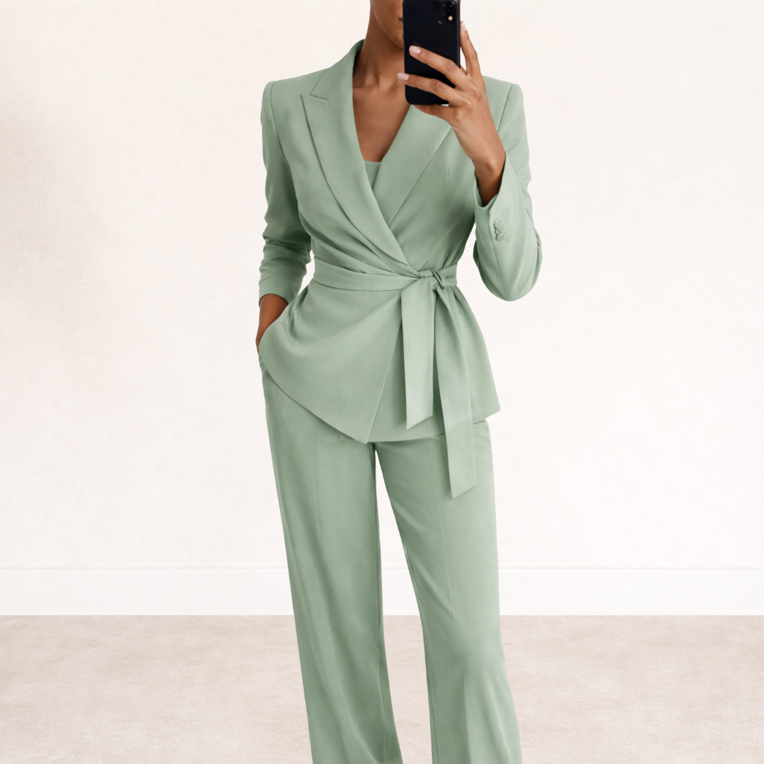 WERONIKA | Costum cu pantaloni largi