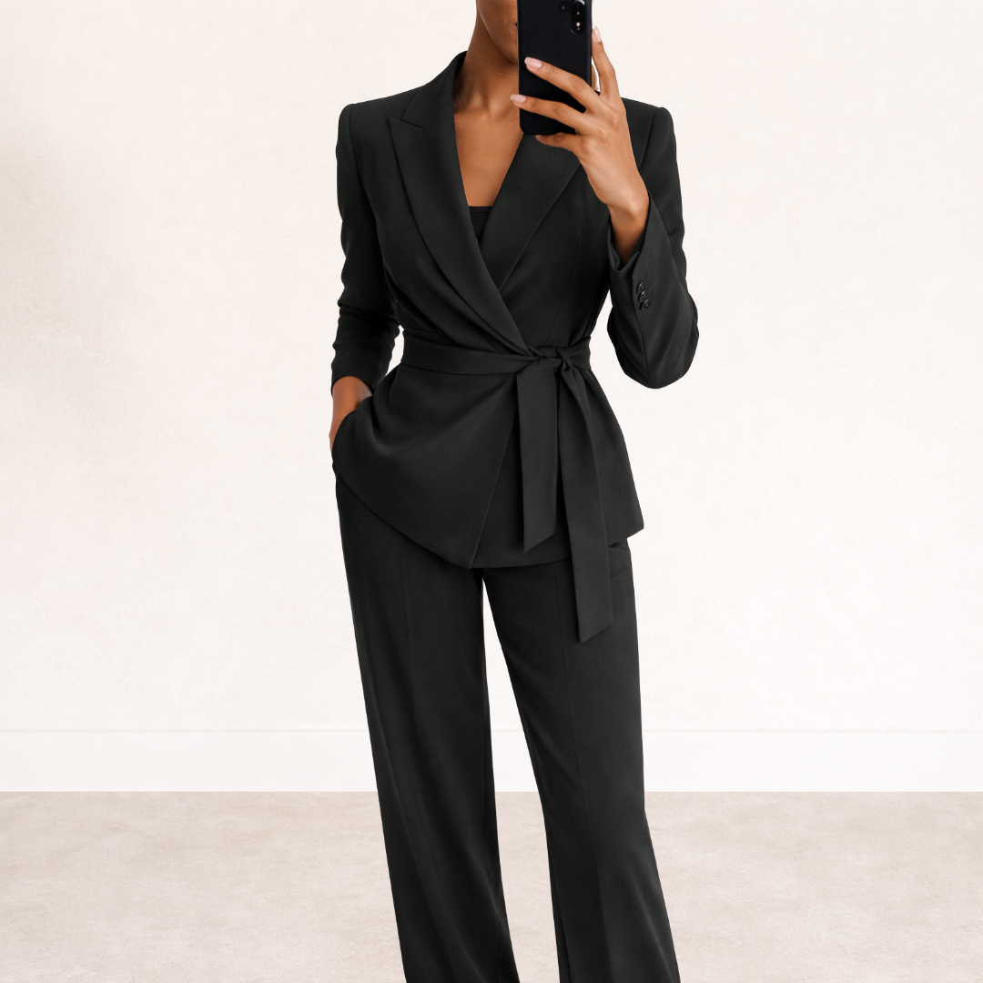 WERONIKA | Costum cu pantaloni largi