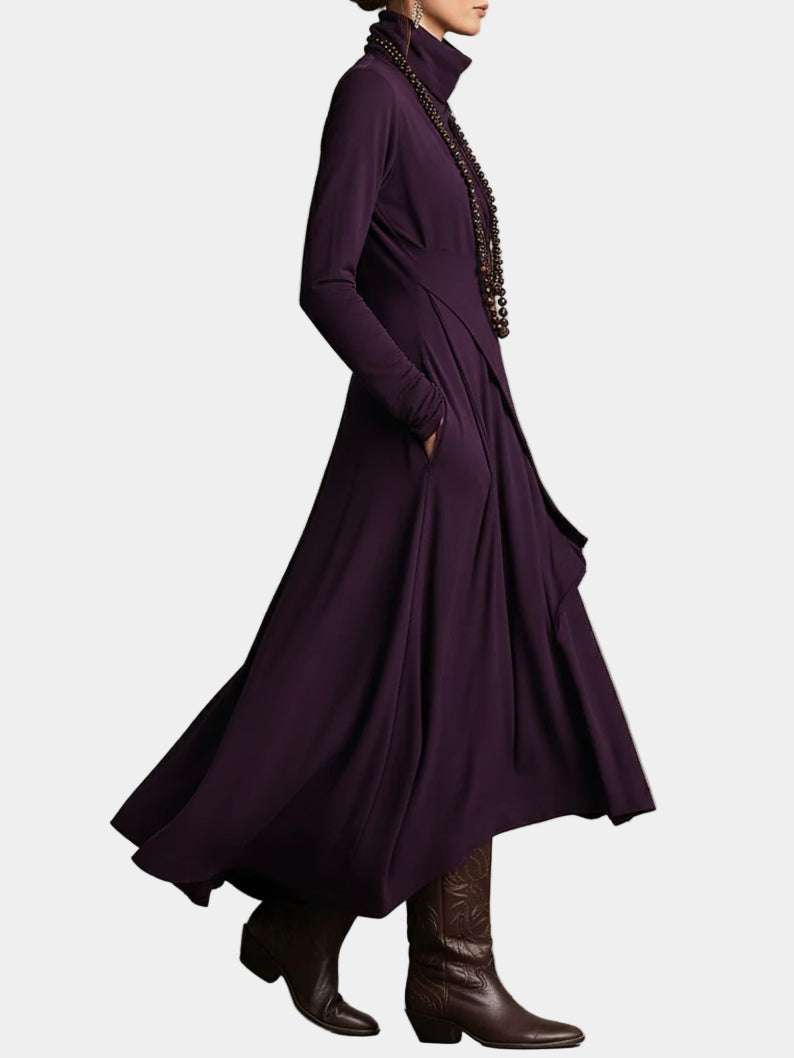 PETRINA | Rochie lungă asimetrică
