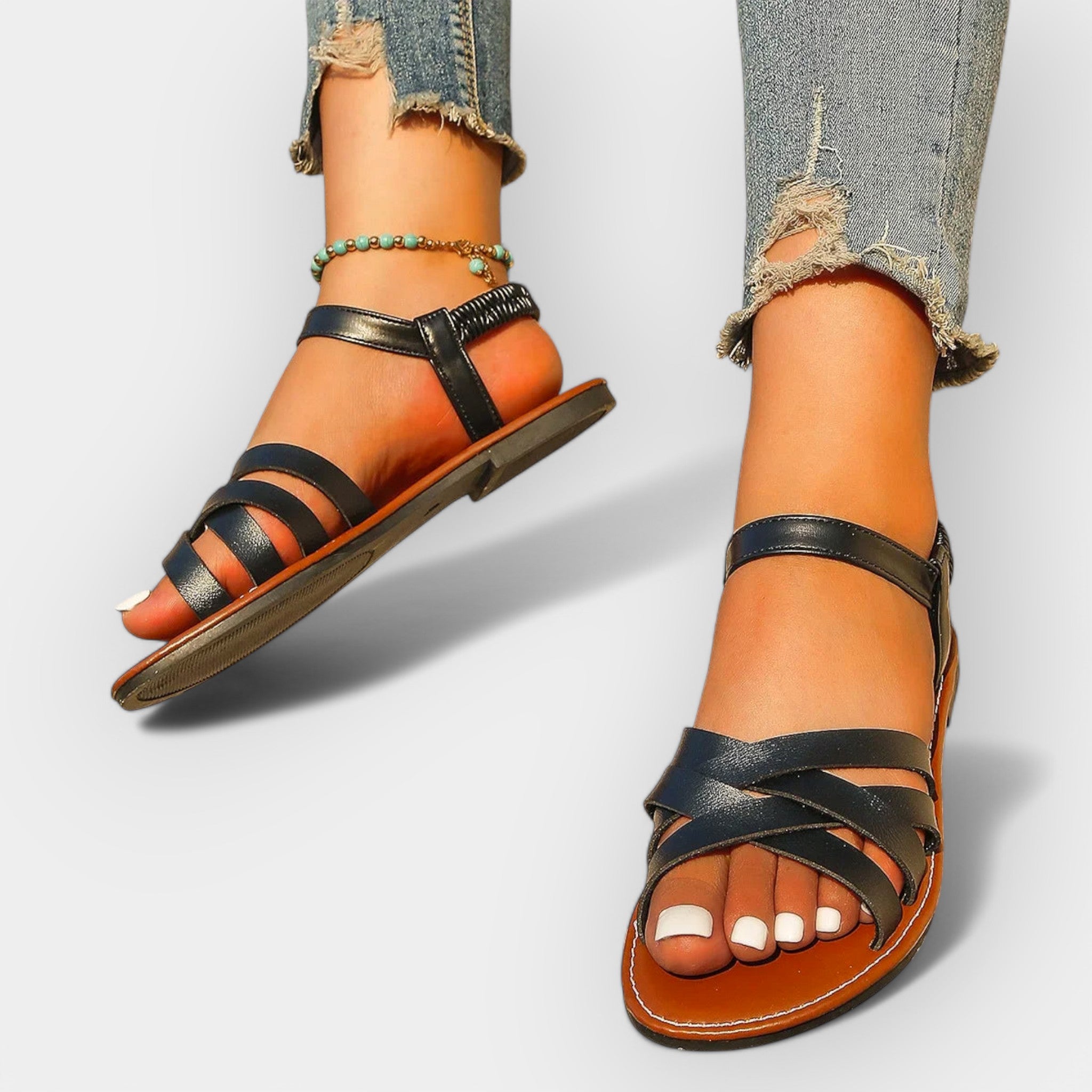 MARA | Sandale handmade cu bretele