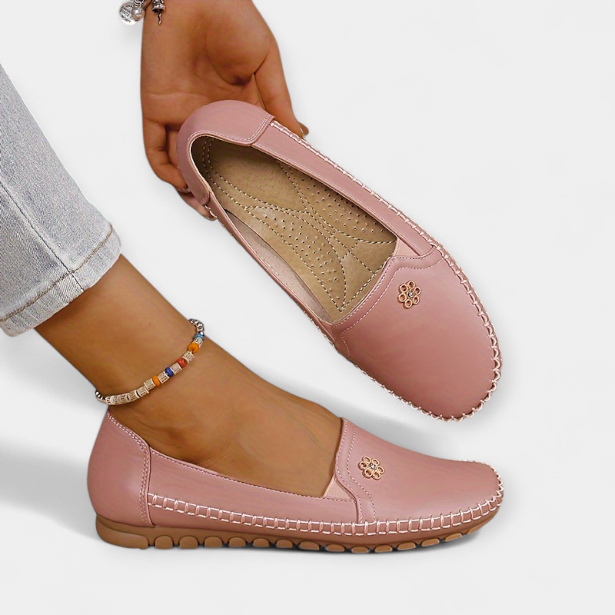 CRISTINA | Pantofi slip-on cu talpă moale
