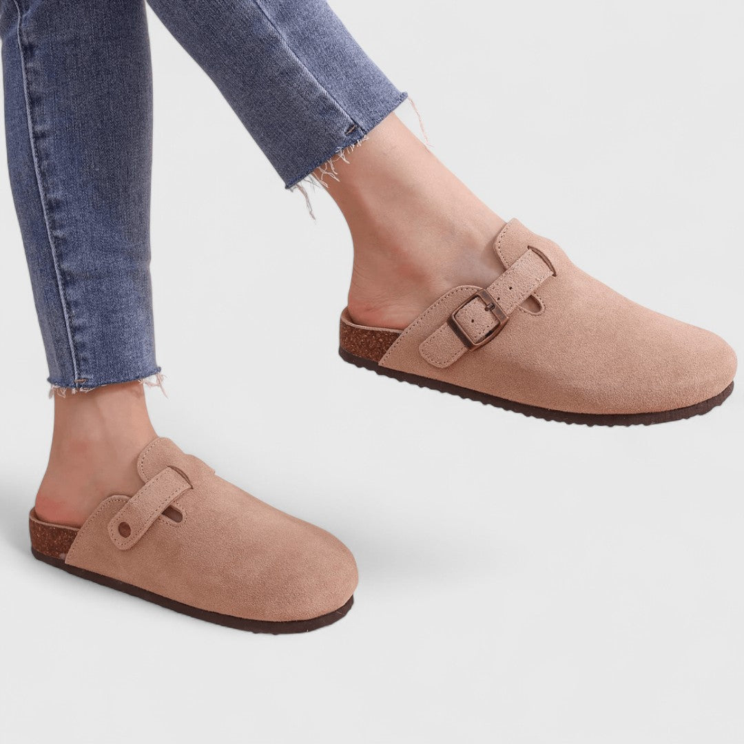LUKIA | Sandale anatomice din piele întoarsă