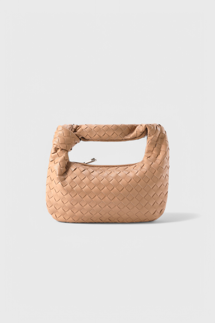 SIMONA | Geantă satchel împletită mini